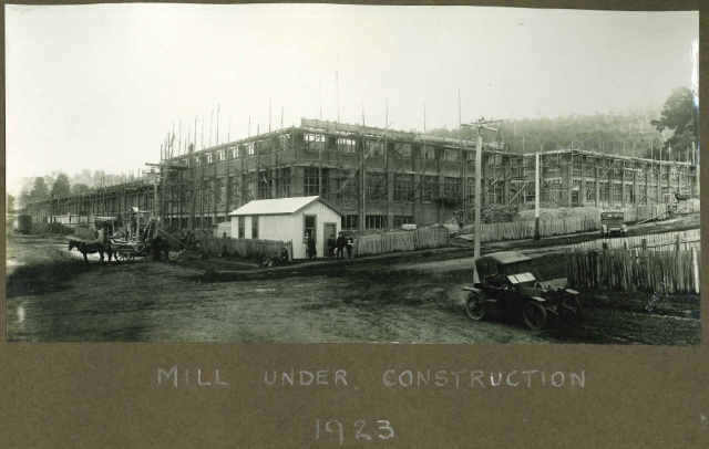 Launceston Mill under construction 1923